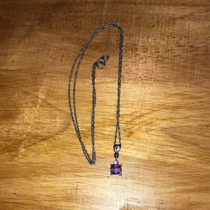 Amethyst Pendant Necklace